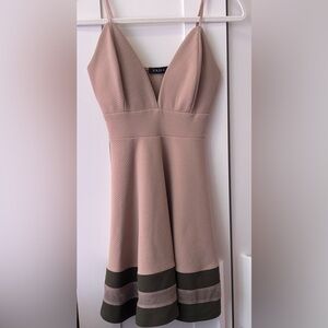 Elegant Pink Textured Women's Dress